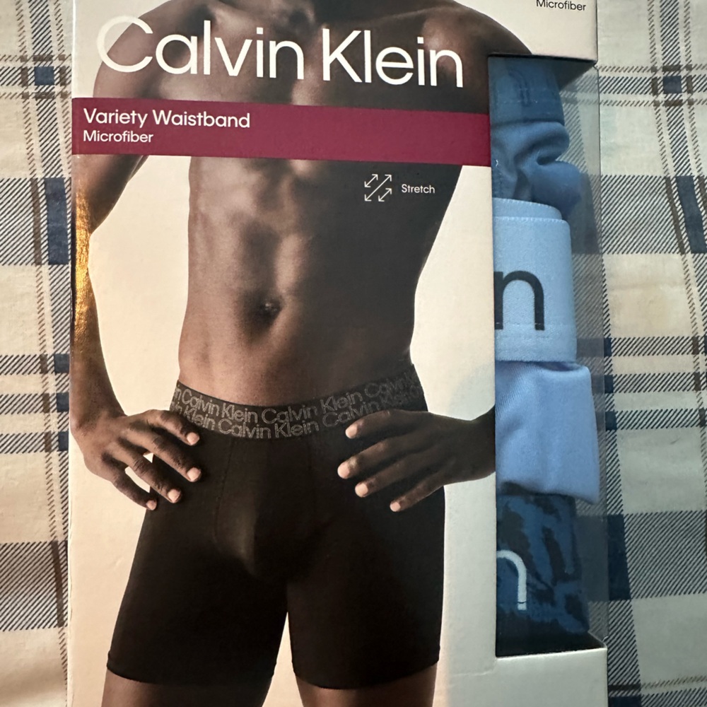Calvin Klein Men's Boxer Briefs - Microfiber - Blues